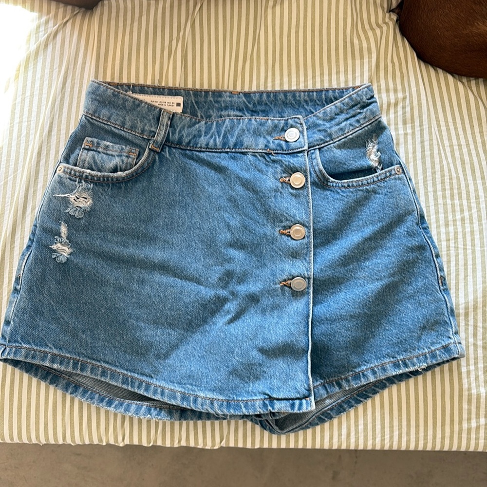 Zara jeans skort